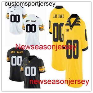 Goedkope aangepaste Iowa Hawkeyes Jersey elke nummernaam heren vrouwen jeugd NCAA voetbal jersey XS-5XL 6XL