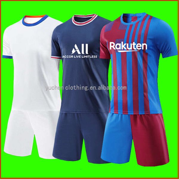 Pas cher maillot personnalisé hommes Sport Football ensembles Camisa De Futebol équipe chemise Football survêtement uniforme