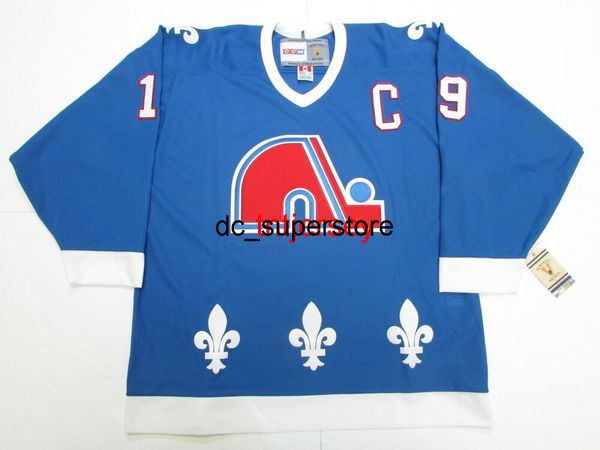 barato personalizado JOE SAKIC QUEBEC NORDIQUES VINTAGE CCM HOCKEY JERSEY Puntada agregar cualquier número nombre HOMBRE NIÑO HOCKEY JERSEYS XS-5XL