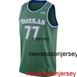 Goedkope Custom Luka Doncic 2020-21 Swingman Jersey Gestikt Heren Dames Jeugd XS-6XL Basketbalshirts