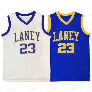 Michael personnalisé pas cher # jd laney lycéen Jersey de basket-ball ed blanc bleu n'importe quel nom de numéro de numéro 2xs-5xl livraison gratuite de qualité supérieure