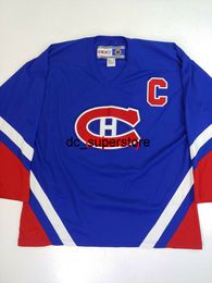 Custal Montréal Montréal Canadien CCM CCM Hockey Billy # 50 Nom de tout numéro Men Kid Hockey Jerseys XS-5XL