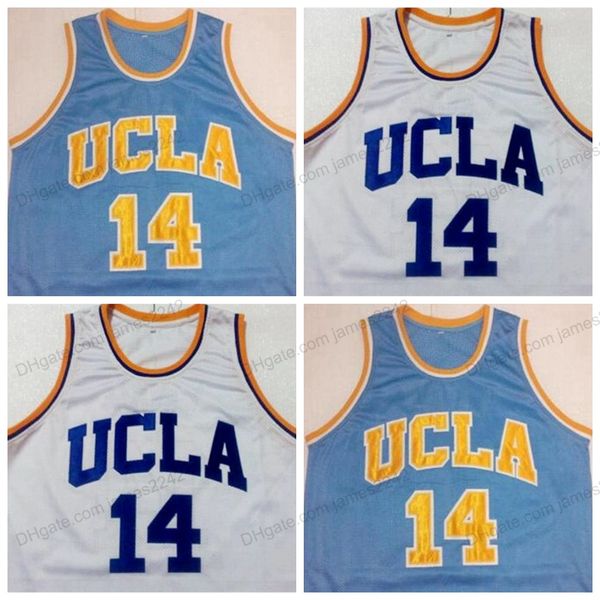 Custom Retro # 14 Zach LaVine Westbrook UCLA Bruins Basketball Jersey Hombre cosido Verde Cualquier tamaño 2XS-5XL Nombre y número