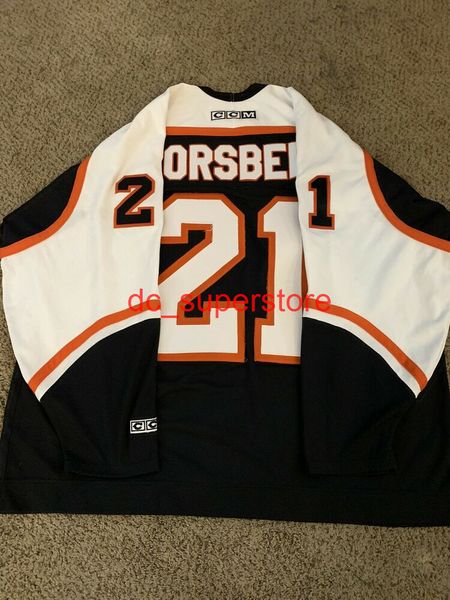 Barato personalizado VINTAGE PETER FORSBERG JERSEY FLYERS CCM Agregar cualquier número Nombre HOMBRE NIÑO HOCKEY JERSEYS XS-5XL