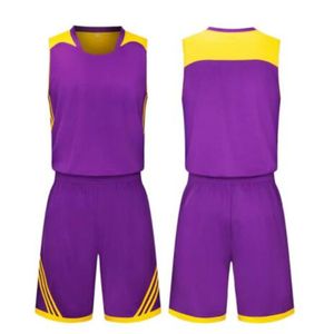 Maillots de basket-ball personnalisés bon marché Hommes en plein air Chemises de sport confortables et respirantes Maillot d'entraînement d'équipe 063