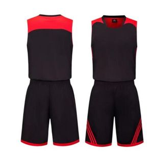 Maillots de basket-ball personnalisés bon marché Hommes en plein air Chemises de sport confortables et respirantes Maillot d'entraînement d'équipe 058