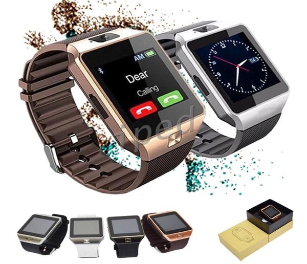 Pas cher DZ09 montre intelligente Dz09 montres Wrisbrand Android iPhone montre intelligente SIM téléphone portable intelligent état de sommeil montre intelligente re6185240