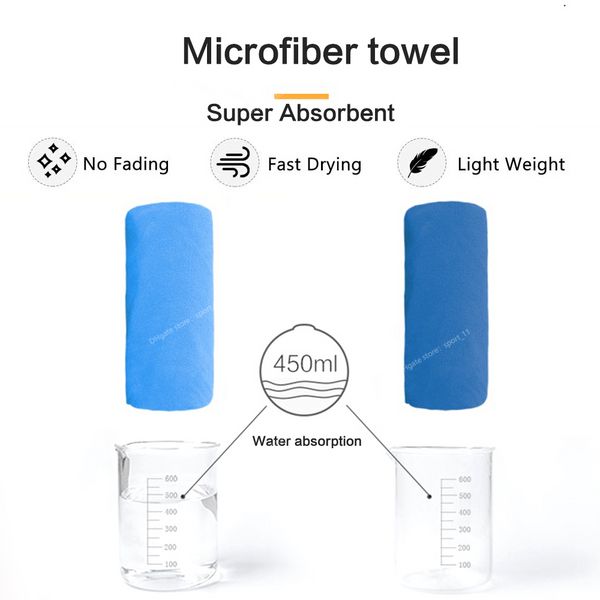 Serviette de poche en microfibre à séchage rapide, grande serviette portable ultralégère et absorbante pour piscine, natation, gym, fitness, yoga, plage, natation, sports nautiques