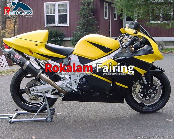 Carénages bon marché pour Suzuki TL1000R 98 99 00 01 02 03 TL 1000R TL-1000 1998-2003 Pièces de moto jaune noir (moulage par injection)