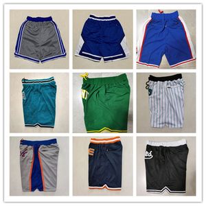 Just Don New Pocket Baseball Shorts Casual Sport Hip Pop Pant Met Zakken Rits Joggingbroek Ademend Gym Training Strandbroek Kort NY San Diego Kekambas S-XXXL