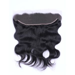 Body Wave Human Hair 13x4 Lace Frontal Closure Pre Plucked Natural Hairline Closures