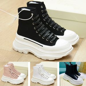 Designer schoenen dames Tread Slick Boots platform sneakers Enkellaars triple zwart wit canvas koningsblauw magnolia canvas luxe dames sneaker sneakers met veters