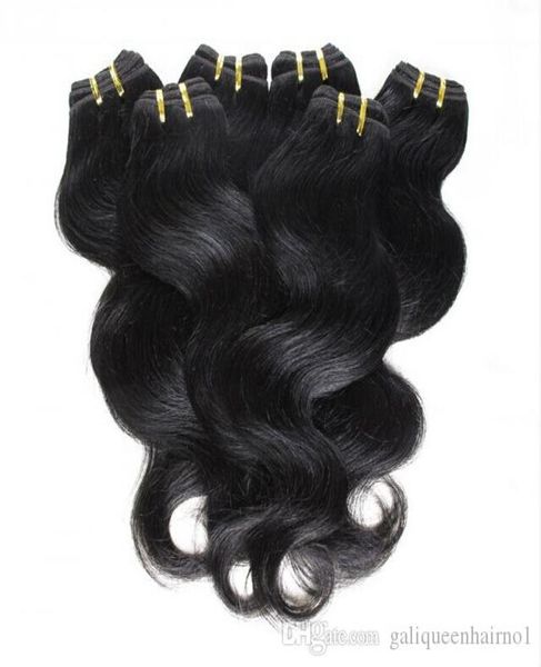 Cheveux bon marché 20bundleslot 100 cheveux brésiliens vierges tissage de cheveux humains ondulés vague de corps couleur naturelle Extensions de cheveux entier 1042356