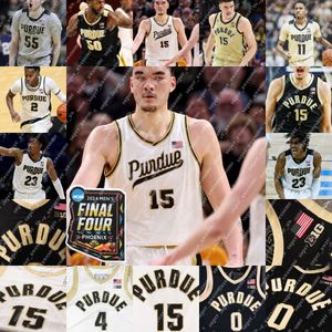 NCAA Purdue Chaudronniers Basketball Jersey Zach Edey Braden Smith Caleb Furst Fletcher Loyer Mason Gillis Ethan Morton Will Berg Trey Kaufman-Renn Lance Jones