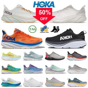 Chaussures de course Hoka One Bondi 8 pas cher Sports Boots locaux Clifton 8 Professional Ultra Light Breathable Shoes Sports Absorbant Chaussures Chaussures de course 36-45