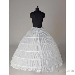 Livraison gratuite Blanc chaud 6 jupes de cerceau sous robe de mariée Crinoline jupons accessoires de mariage de mariée Vestido de N 263G