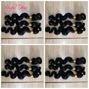 Mode Menselijk Hair Extensions Haar Vlecht in Bundels Nee Naai No Crochet Onverwerkte Braziliaanse rechte Braziliaanse Virgin Haar WhoSale