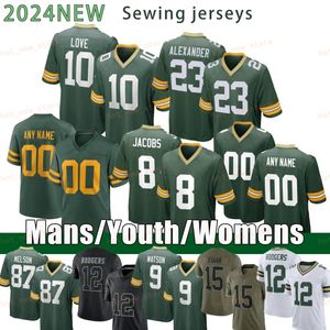 Goedkope Josh Jacobs 10 Love Football Jersey Jayden Reed Watson Xavier McKinney Dillon David Bakhtiari Quay Walker Luke Musgrave Tucker Kraft Rashan Gary