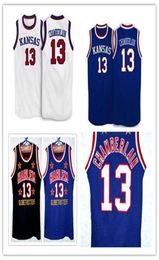 Barato Kansas Jayhawks 13 Wilt Chamberlain Retro Too Tall Hall Harlem Globetrotters Jerseys Tamaño Men039s Baloncesto bordado 8148905