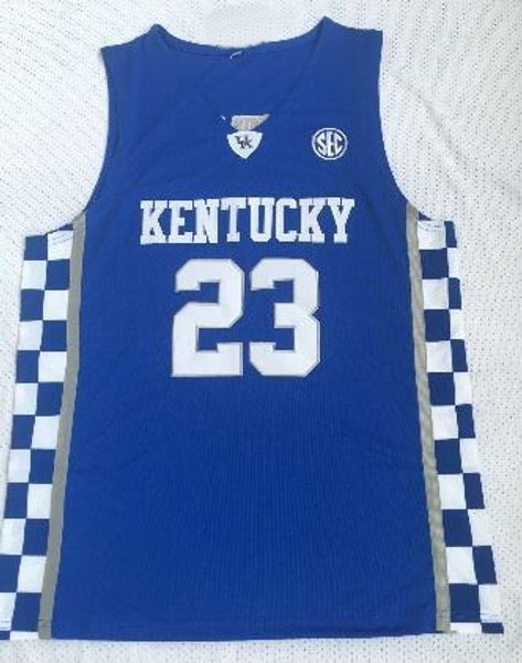 pas cher Kentucky College fan boutique en ligne en gros hommes vêtements de basket-ball 3 ADEBAYO 11WALL 15 COUSINS 0 FOX 12 villes 23 DAVIS maillots de basket-ball