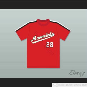 Pas cher Kurt Russell 28 Portland Red Baseball Jersey The Battered Bastards of Baseball Hommes Maillots cousus Chemises Taille S-XXXL Expédition rapide