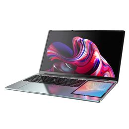 Ordenador portátil barato L10 con pantalla Dual, 15,6 pulgadas IPS + 7 pulgadas táctil Intel Celeron N5095 Max 16G DDR4 2T SSD, ordenador portátil de oficina delgado