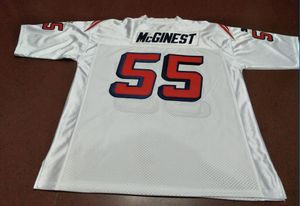 Custom Men Custom # 55 Willie McGinest Game Worn RETRO College Jersey 1990 Con tamaño de equipo S-4XL o personalizado con cualquier nombre o número de jersey