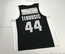 goedkope Milos Teodosic 44 Segafredo Virtus Bologna Euroleague Basketbalshirts HEREN VROUWEN JEUGD XS5XL2800106