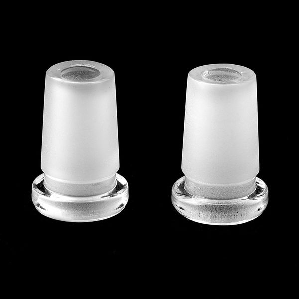 Mini adaptateurs de convertisseur de verre femelle 10mm à mâle 14mm, femelle 14mm à mâle 18mm adaptateur en verre pour bangs en verre conduites d'eau Dab Rigs
