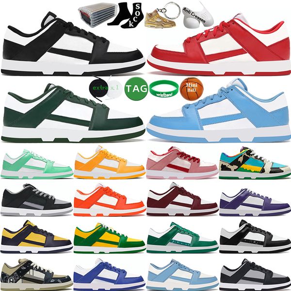 Hombres Mujeres Zapatos casuales Negro Blanco Universit Blue Georgetown Coast Panda Gym Red Shadow Varsity Green Glow Paisley Laser Orange Syracuse Hombres Zapatillas de deporte planas Entrenadores