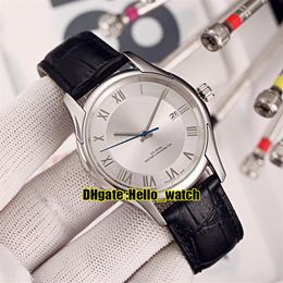 Barato Nuevo 41 mm Clásico 316L Caja de acero 431 13 41 21 02 001 Esfera blanca Reloj automático para hombre Correa de cuero Relojes para caballeros Hello watch301H