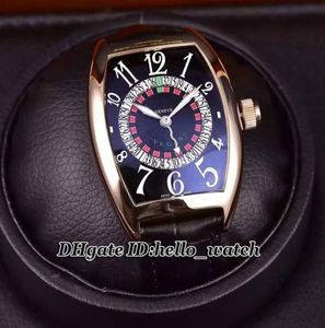 NOUVEAU NOUVEAU 8880 VEGAS EDITION SPECIATE MUNUGU CALSK MENSE AUTOMATIQUE MONTRE NOIR BLACK ROSE GOLD CASE STRAPE CHENT