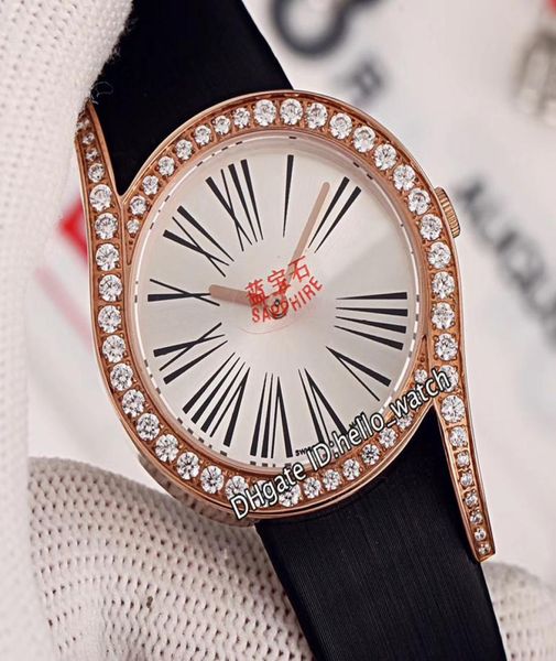 NOUVELLE GALA GALA GLIMAGE G0A40261 WHITE WHITE Quartz Swiss WEMPS Watch Rose Gold Case Diamond Socle Sapphire en cuir LDAY WAT3200229