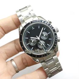 Goedkope nieuwe professionele moonwatch zwarte wijzerplaat 311 30 42 30 01 005 automatisch herenhorloge roestvrij stalen armband herenhorloges hallo 321G