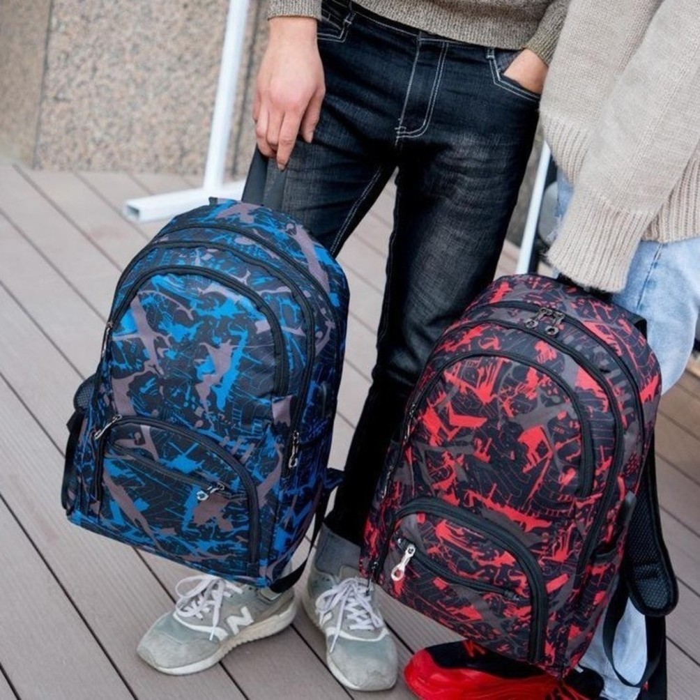 저렴한 문 야외 가방 위장 여행 배낭 컴퓨터 가방 옥스포드 브레이크 체인 중학교 학생 가방 많은 색상 XSD1004