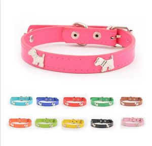 collar de perro mascota barato cuero pu con collar estilo perro colores mezclados