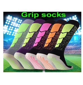 Chaussettes de football unies bon marché, blanc, noir, rouge, vert, jaune, grip de football, entier9539036