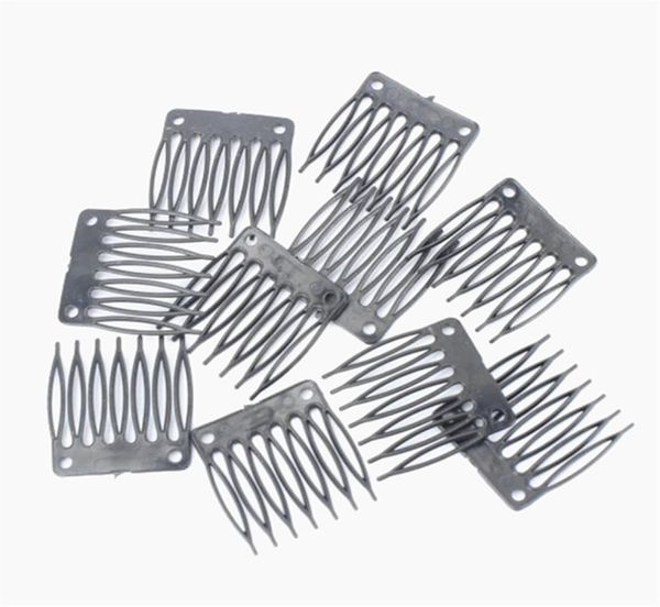 Clips de perruques en plastique bon marché, peignes de perruque, peigne en plastique pour bonnet de perruque et fabrication de peignes, outils d'extensions de cheveux 50 pièces 7442923