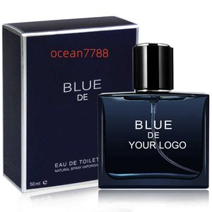 Precio barato 50 ml Hombres Proveedores Perfumes 48 horas de larga duración Blue De Perfume Spray Mar Olor Colonia para hombres Perfume