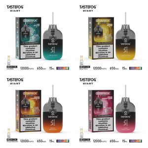 Prix pas cher jetable vape Tastefog 12000 13000 Puffs Vapes Type-C RVB Light 15 ml e-liquid 12k 13k dhgate Meilleure bouffée de shopping