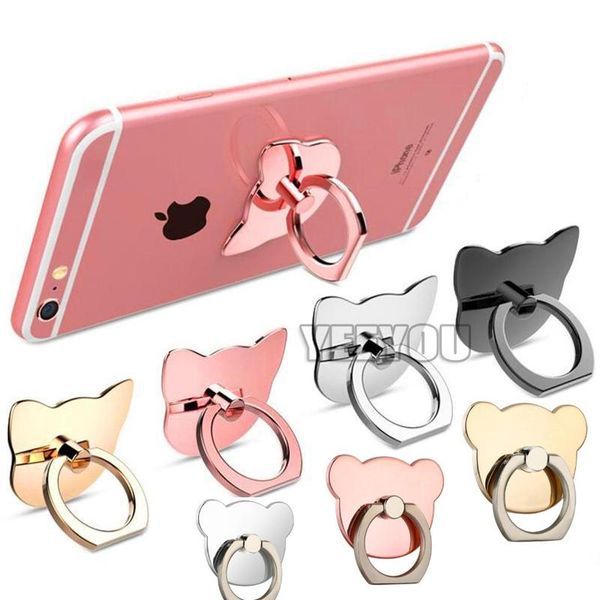 Prix pas cher Anneau de doigt Support de bague de téléphone portable Support Lazy Ring Buckle Support de téléphone portable Support de support à 360 degrés pour tous les téléphones intelligents