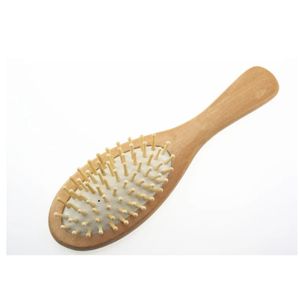 Brosse à cheveux en bambou naturel, soins de santé, peignes de Massage, antistatique, démêlant, Airbag, outil de coiffure, prix bon marché, BJ