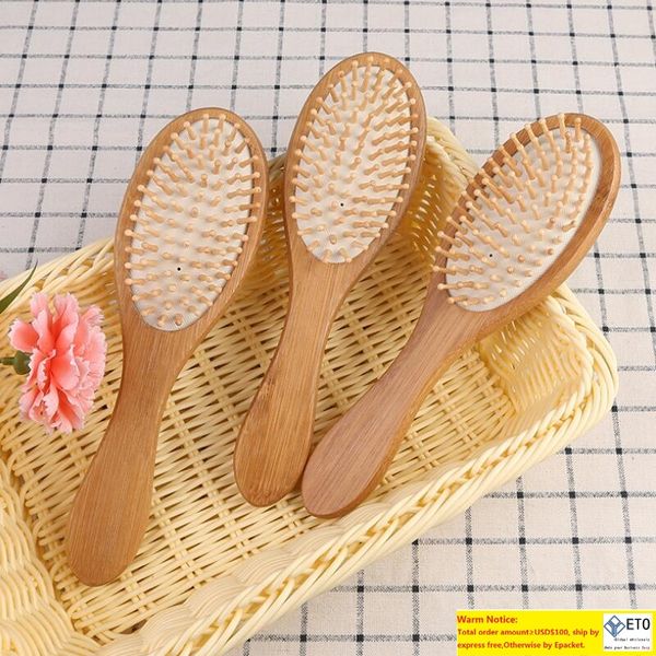 Brosse en bambou naturel, soins de santé, peignes de Massage, antistatique, démêlant, Airbag, outil de coiffure, prix bon marché, LX7469