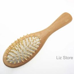 Prix pas cher Brosse en bois naturel Soins sains Massage Peignes à cheveux en bois Antistatique Démêlant Airbag Brosse à cheveux Outil de coiffure TH1195