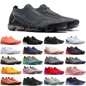 2023 Chaussures MOC 2 Laceless 2.0 Chaussures de course Triple Black Designer Mens Femme Sneakers Fly White TreaT React REACT CUSHION TRACHERS ZAPATOS