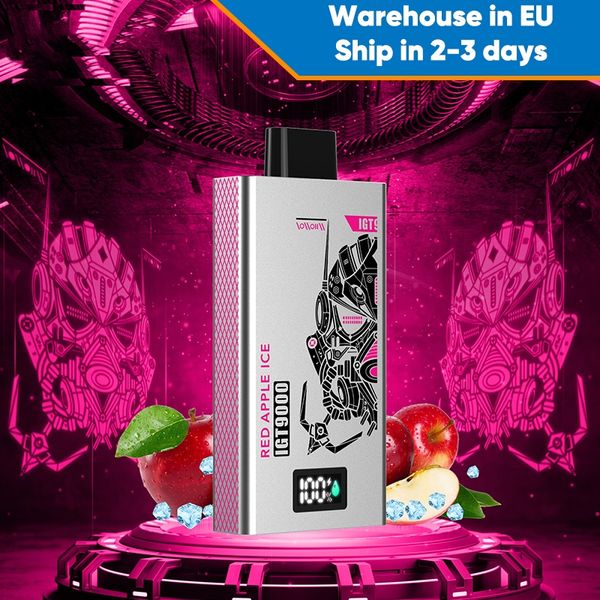 Precio barato Vapers 9000Puffs Bobina E Cigarrillos Desechables Recargables 9K Pod Vape Melocotón Mango 2% Nico Fuerza 14ml Sabor de alta calidad E Jugo Ecig