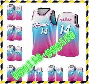 Jersey Print Heren Dames Kinderen Elke Speler Dwyane Wade Jimmy Butler Bam Adebayo Kelly Olynyk Blue Pick City Basketball Jerseys Uniform