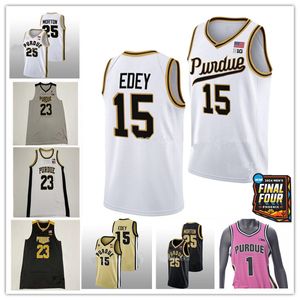 2024 Final Four Purdue Boilermaker College Basketball Jersey Zach Edey Jaden Ivey Braden Smith Lance Jones Fletcher Loyer Mason Gillis Trey Kaufman-Renn Caleb Furst