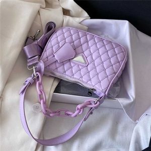 Liquidation de sacs à main bon marché 60% de réduction sur les ventes de sacs à main Messenger violets à une aisselle pour femmes de style étranger rouge