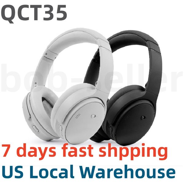 Baratos QC T35 Auriculares inalámbricos con cancelación de ruido Auriculares Bluetooth Auriculares estéreo bilaterales plegables adecuados para teléfonos móviles Computadoras